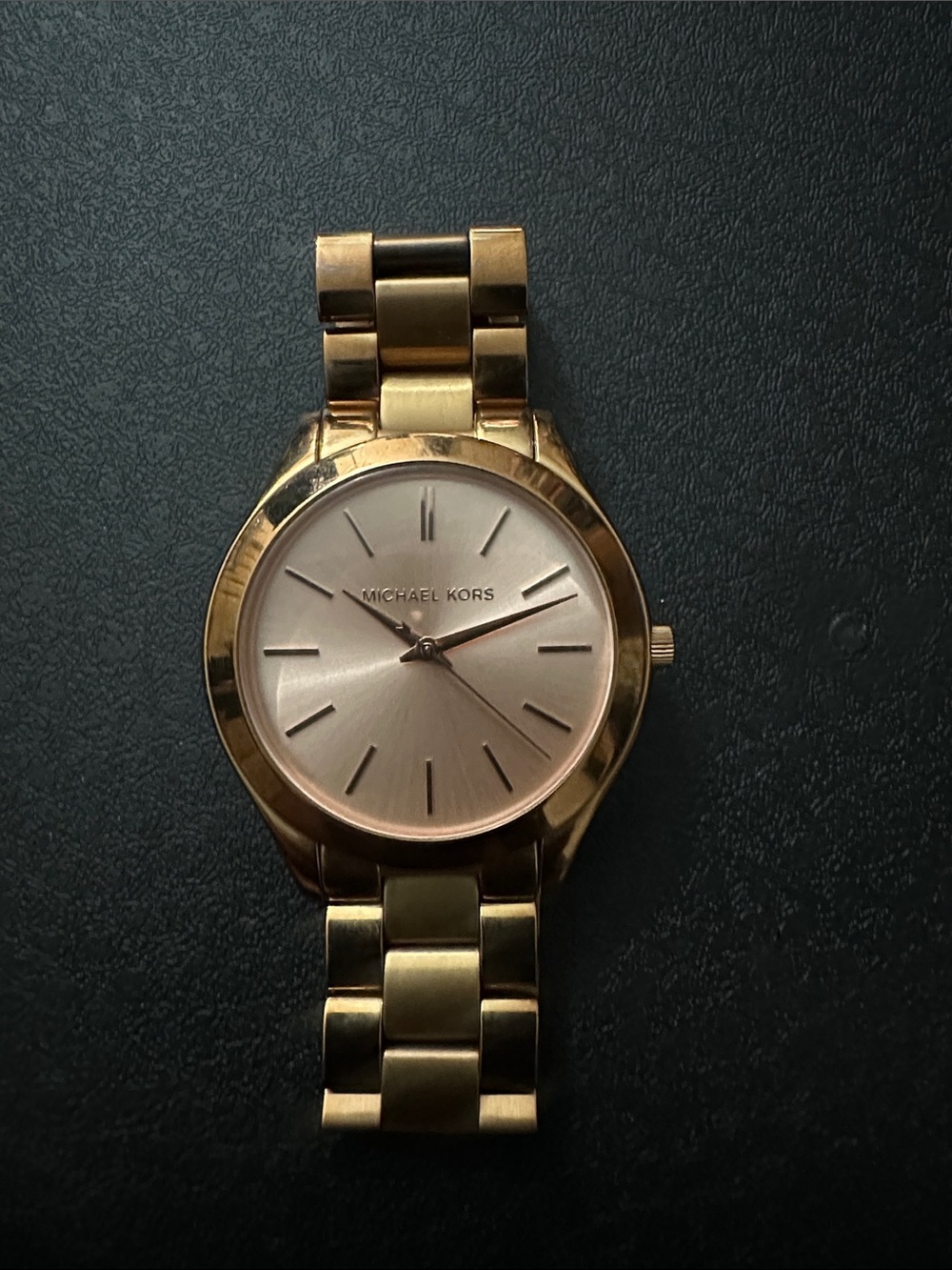 Michael Kors Rose Gold-Tone Link Bracelet Watch